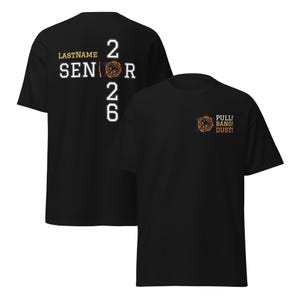 Trap Shooting Graduation Shirt for 2026 Seniors, Skeet Clay Pigeon Gift, Last Name Customizable Unisex Tee, Senior Class Gift