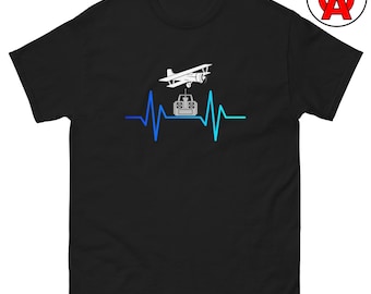 RC Plane T-Shirt, Remote Control Aircraft Graphic Shirt, Aviation Unisex Tshirt, Model Aircraft Short Sleeve T Shirt