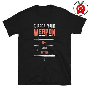 Camiseta C Java Python, Camiseta con estampado Java, Camiseta clásica Python, Camiseta informal de programación, Camiseta de cuello redondo para programadores, Camiseta unisex para desarrolladores