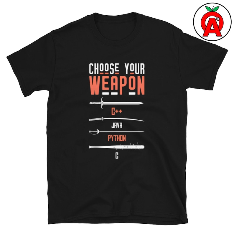 C Java Python T-Shirt, Java Graphic Shirt, Python Classic TShirt, Programming Casual Top, Coder Crew Neck Tee, Developer Unisex Shirt