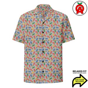 Shotgun shell Hawaiian Shirt, Ammo Adult Unisex Short Sleeve Shirt, Trap All-Over Relaxed Fit Button Down Shirt, Skeet Aloha Shirt