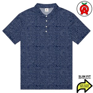 Circuit Polo Shirt, Electronics Slim Fit, PCB Golf Shirt, Circuit Board Tennis Top, Schematic Athletic Shirt, Board Short Sleeve Unisex