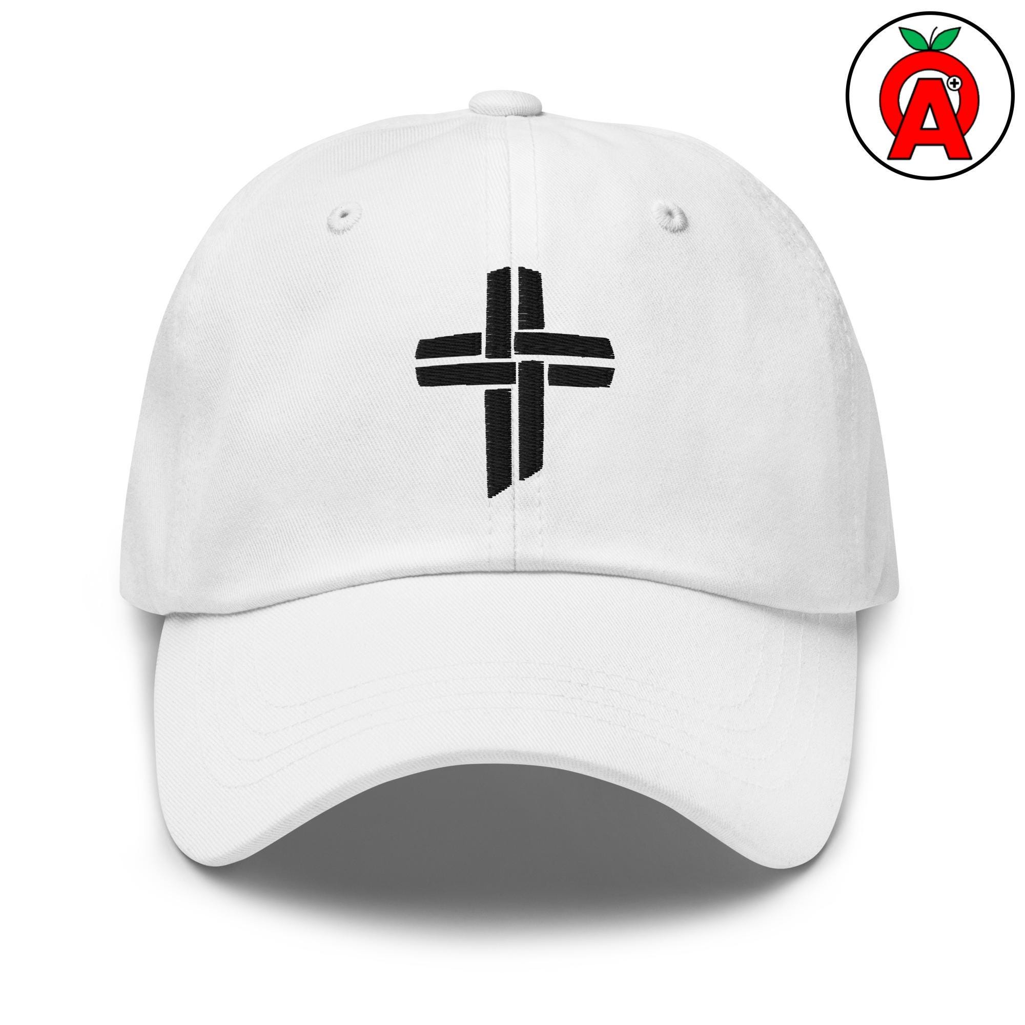 Berretto Baseball Croce Cattolica Cristiana Croce Gesù Ricamo Cappello