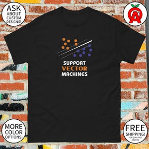 Support Vector Machines T-Shirt, Machine Learning Graphic Tee, Data Science Unisex Shirt, Predictive Analytics Top