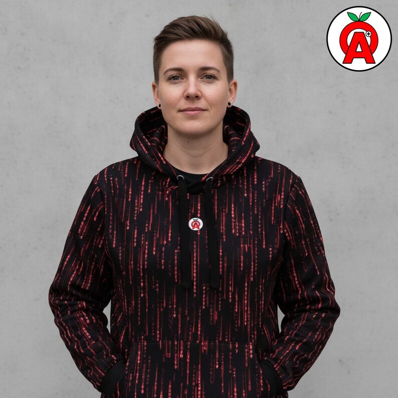 Binary Code Hoodie — IT Professional Gift | Tech Enthusiast | Coding Dad Present | Coder Gift | Programmer Gift | Tech enthusiast Gift | Digital Rain Hoodie | Hacker Aesthetic | Code Pattern Top | Tech Forward Him | Developer Birthday