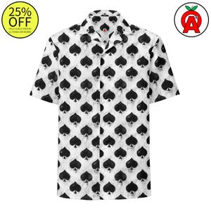 Chemise boutonnée élégante pour les amateurs de poker - Cadeau casino haut de gamme - Hawaïen pour les passionnés de jeux de cartes - Vêtements de casino unisexes - Mode Texas Holdem