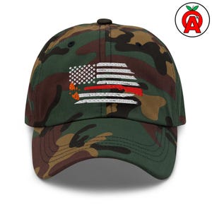 Clay Target Shooting Dad Hat, Trap Shooter Baseball Cap, American Flag Embroidered Hat, Shotgun Sports Gear