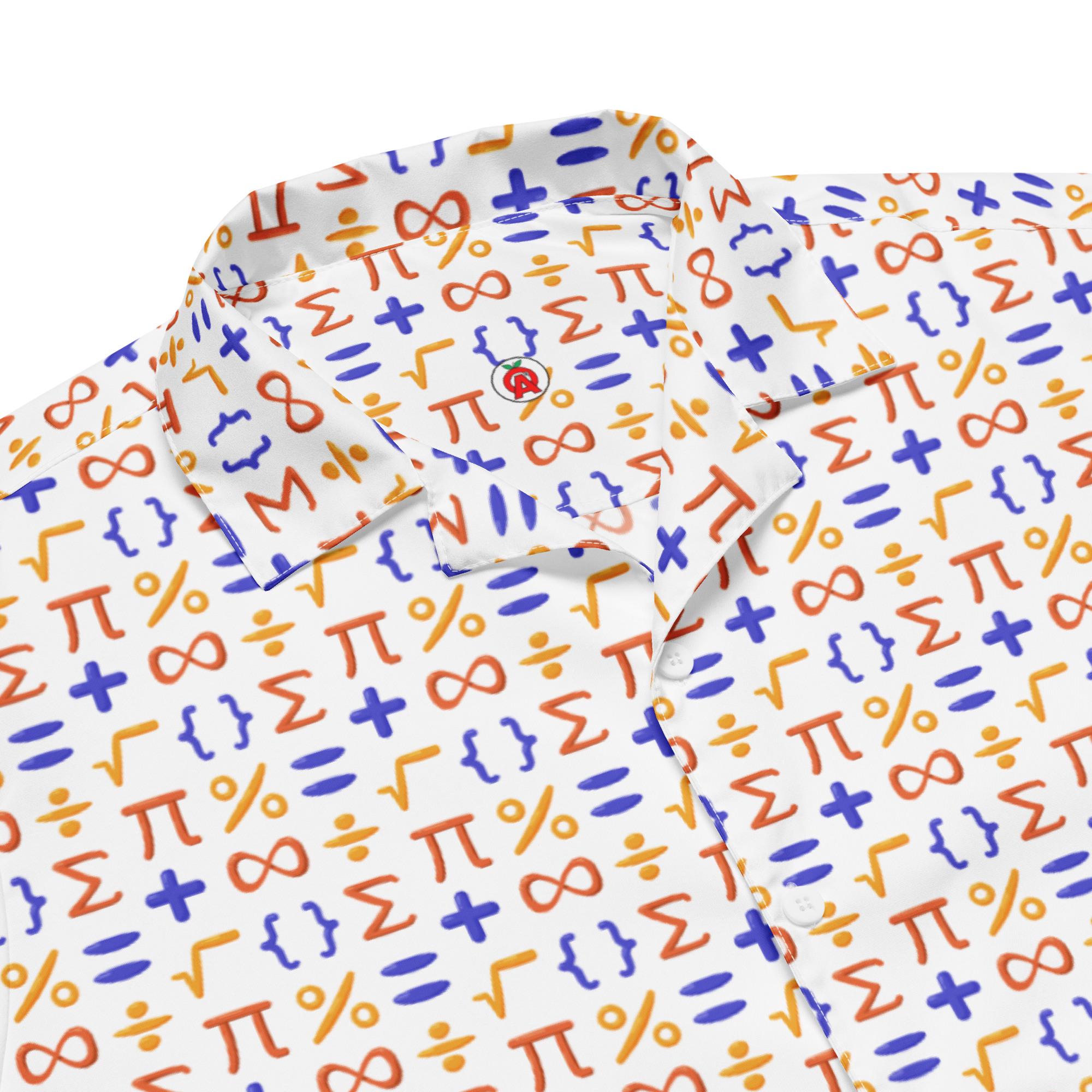 Math Symbols Hawaiian Shirt, Algebra Geometry Aloha Shirt, Nerd Adult ...