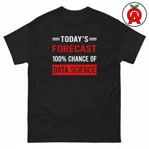 データサイエンス予測グラフィックTシャツ、確率クラシックコットンシャツ、統計カジュアルトップス、アナリティクスクルーネックTシャツ