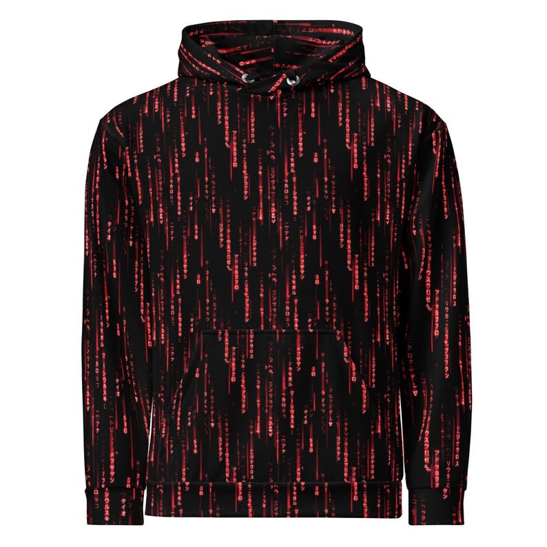 Binary Code Hoodie — IT Professional Gift | Tech Enthusiast | Coding Dad Present | Coder Gift | Programmer Gift | Tech enthusiast Gift | Digital Rain Hoodie | Hacker Aesthetic | Code Pattern Top | Tech Forward Him | Developer Birthday