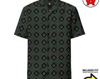 Stylish Poker-Themed Hawaiian Button-Up Shirt for Poker Players and Texas Hold&#39;em Lovers - Ideal Gift for Gambling Enthusiasts and Father&#39;s