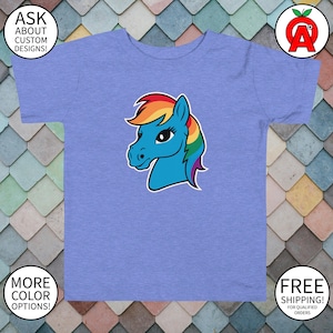 Magical Pegasus Pony Rainbow Winged Cartoon Tee - Kids - Gifts for Pegasus Lovers Pony Enthusiasts Rainbow Fans