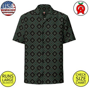 Hawaiianisches Button-Up-Hemd mit Poker-Thema - Erwachsene Unisex - Geschenke für Pokerspieler Texas Hold'em-Liebhaber Kartenspiel-Glücksspiel und Vatertag
