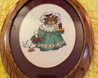 Vintage embroidery bear