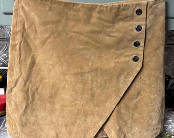 Vintage Leather suede skirt
