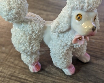 Vintage white poodle, Japan
