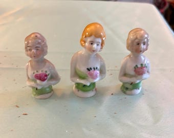 Vintage half doll set