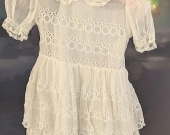 Child's vintage dress, Wedding Flower Girl.