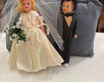 Vintage Bride and Groom set 1940s