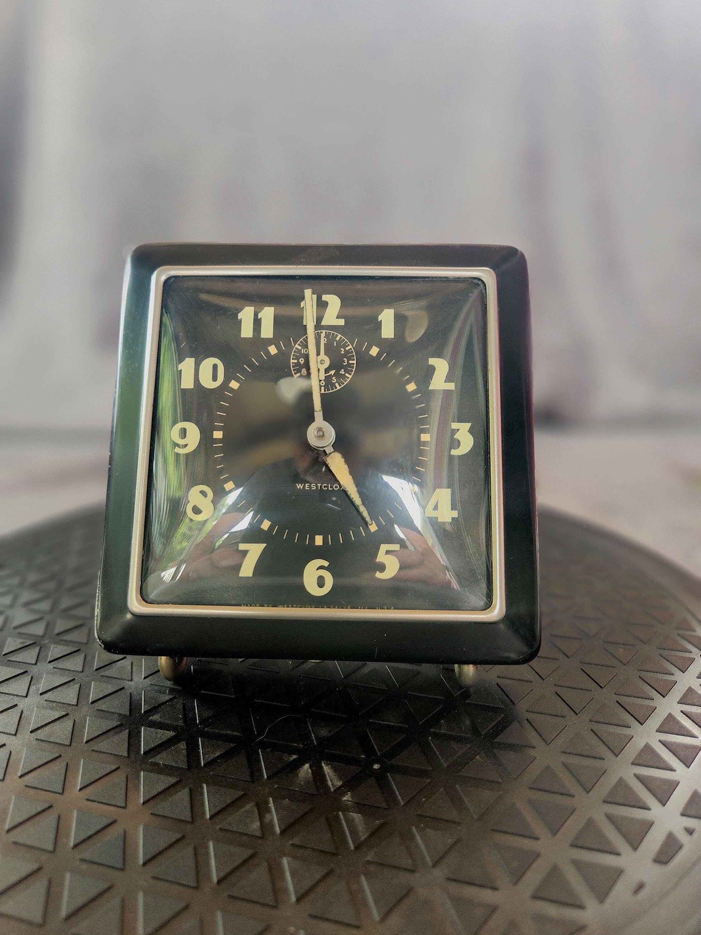 Square Vintage Alarm Clocks - Etsy