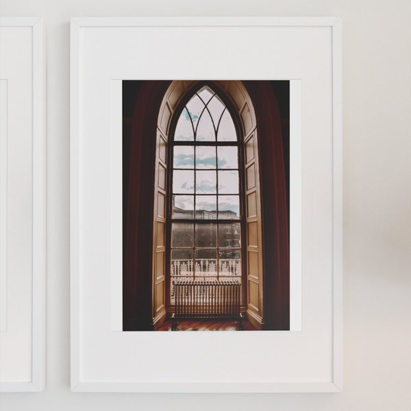 Window in Dublin, Ireland, digital photo, living room art, bedroom art, minimalist photograph, simple photo, home decor