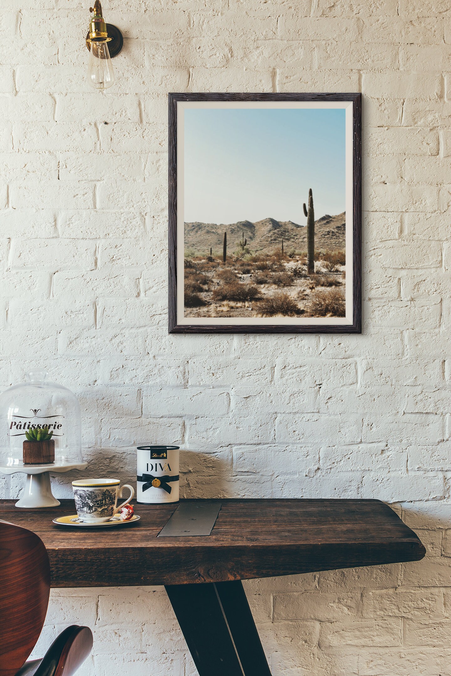 Arizona Landscape, Mountains, Wall Art, Cactus, Living Room , Office ...