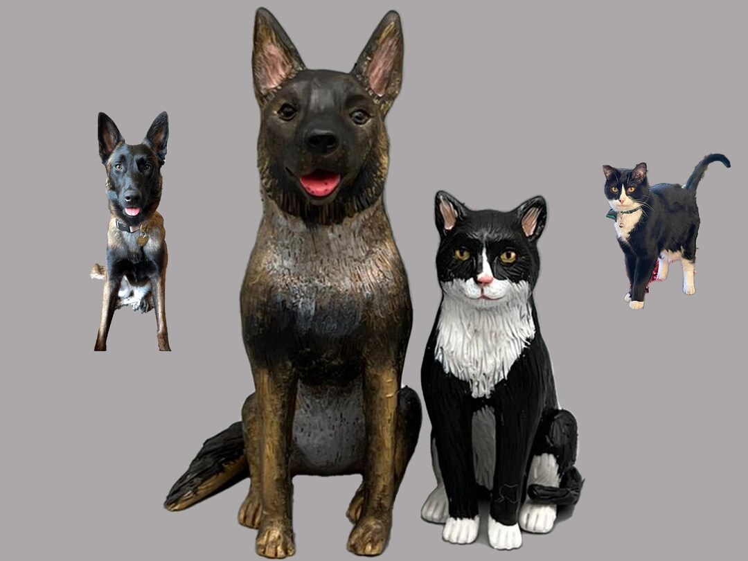 Personalized Pet Clay Sculpture, Custom Dog & Cat Cake Topper - Etsy