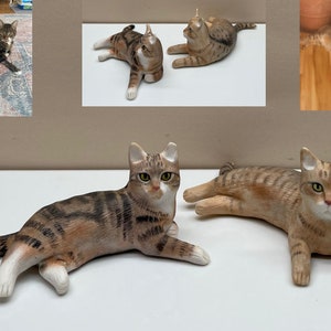 Creatively customized pet cat handcrafted statue, fully customized personalized statue for your pet