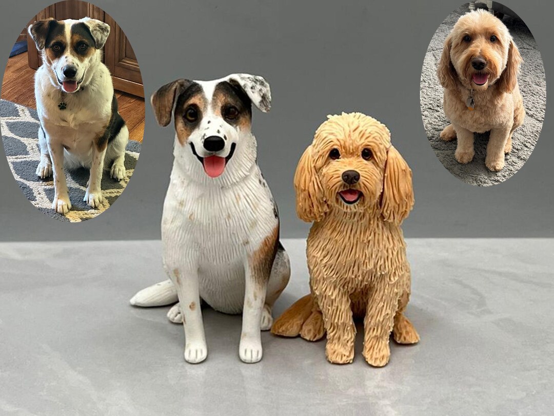 Personalized Pet Clay Sculpture, Custom Dog Cat Cake Topper - Etsy