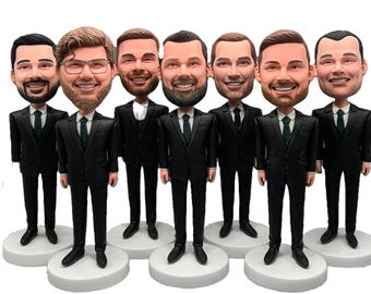 Groomsmen Gift set of 1-20 Groomsman bobble head Best man gifts Best men bobbleheads Groomsmen bobble head Groomsmen bobbleheads