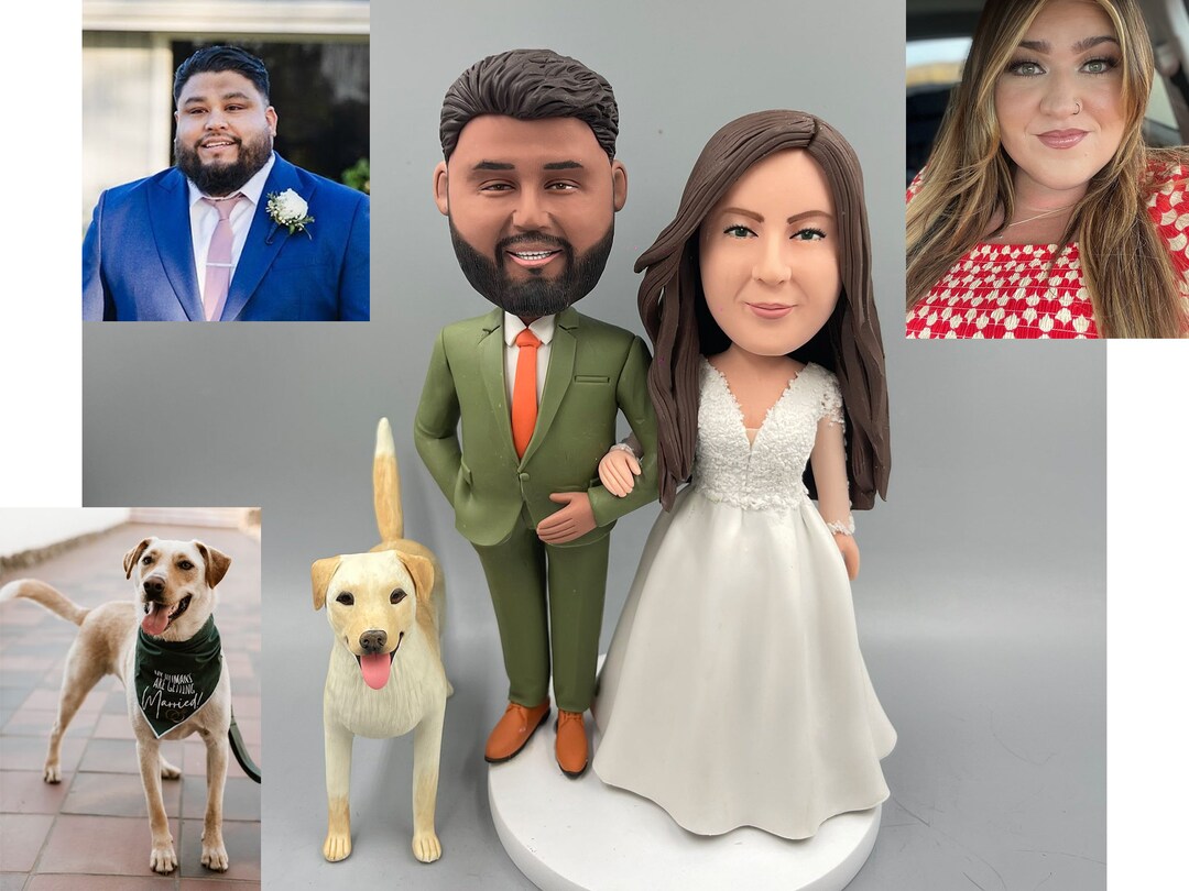 Bride Carries Groom Bobblehead - Role Reversal Wedding Gift