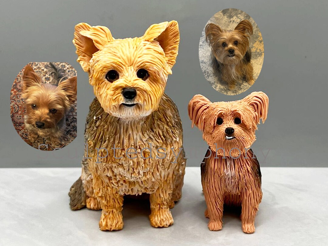 Personalized Pet Cake Topper, Custom Dog Clay Sculpture - Etsy