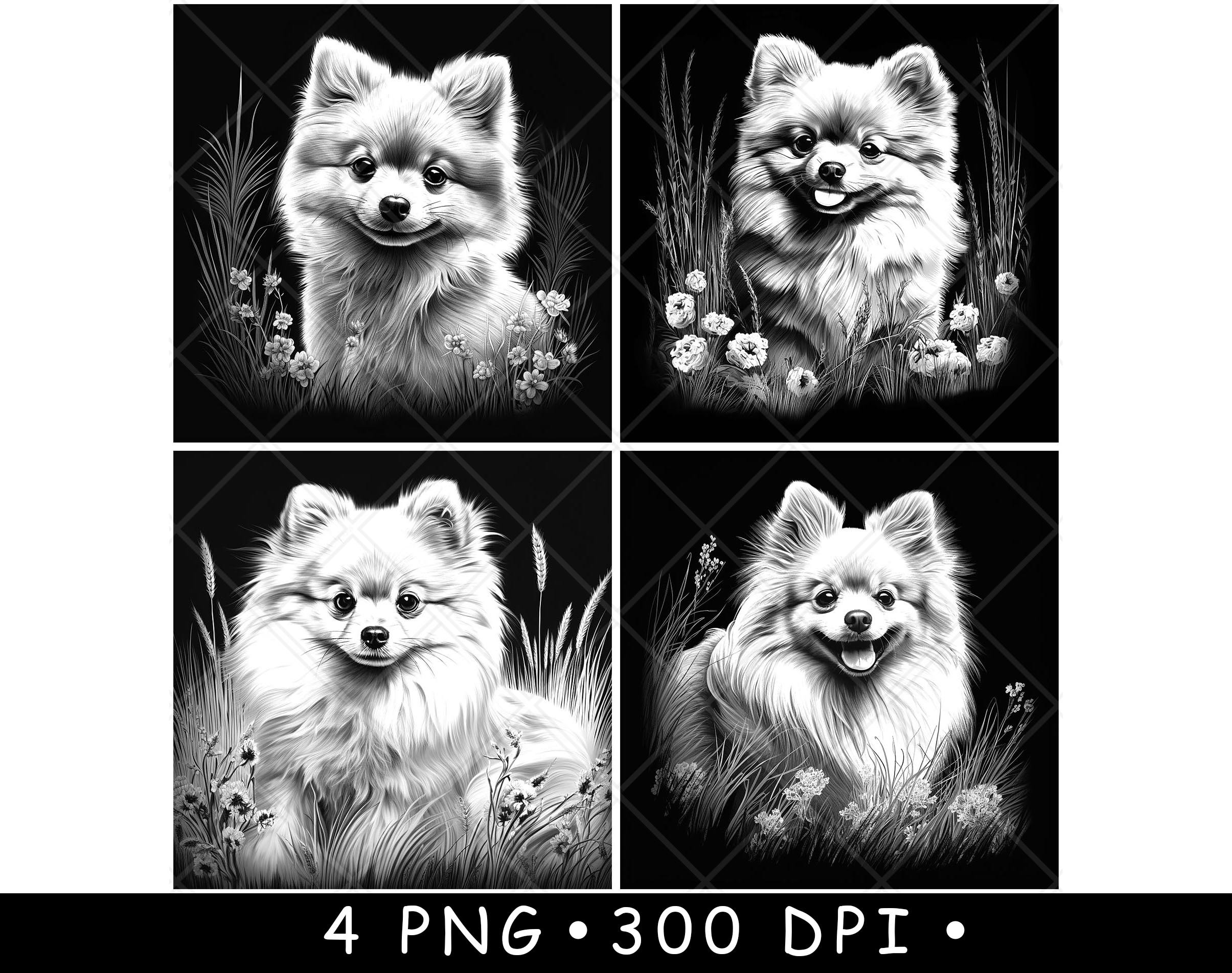 【原画】『苔むした鎧 〜戦士ポルメク〜』（ポメラニアン　犬　絵画　パステル画） 天犬戯舞 - ブラックタン ポメラニアン犬の子犬 No.5】夏