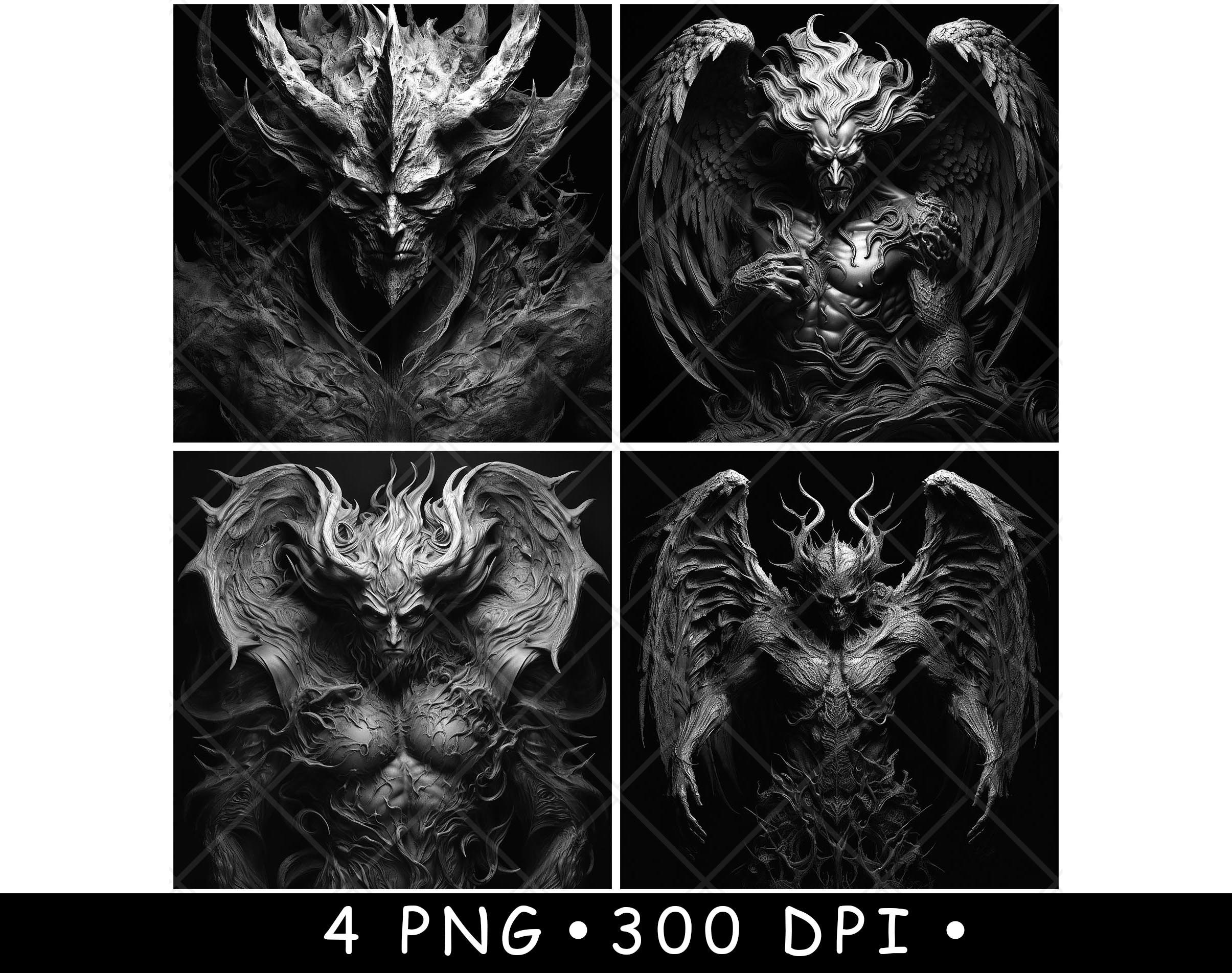 Devil Demon Dark Face Evil Monster Hell Satan Spirit Ogre Laser