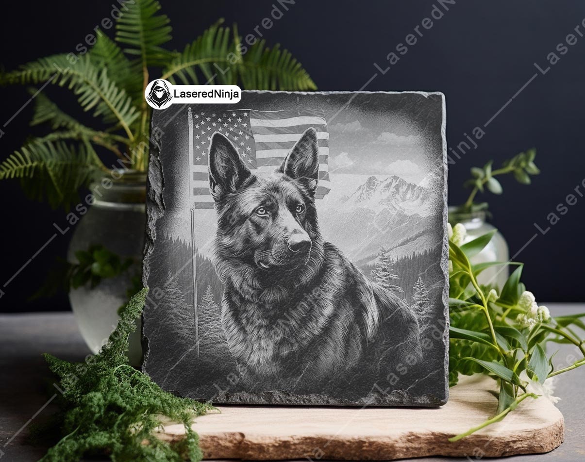 Mokarier Polizei-Hundeflagge – Deutscher Schäferhund K9 Design, 90 X 152 Cm, Mit Messingösen – Für Wand, Garten & Deko