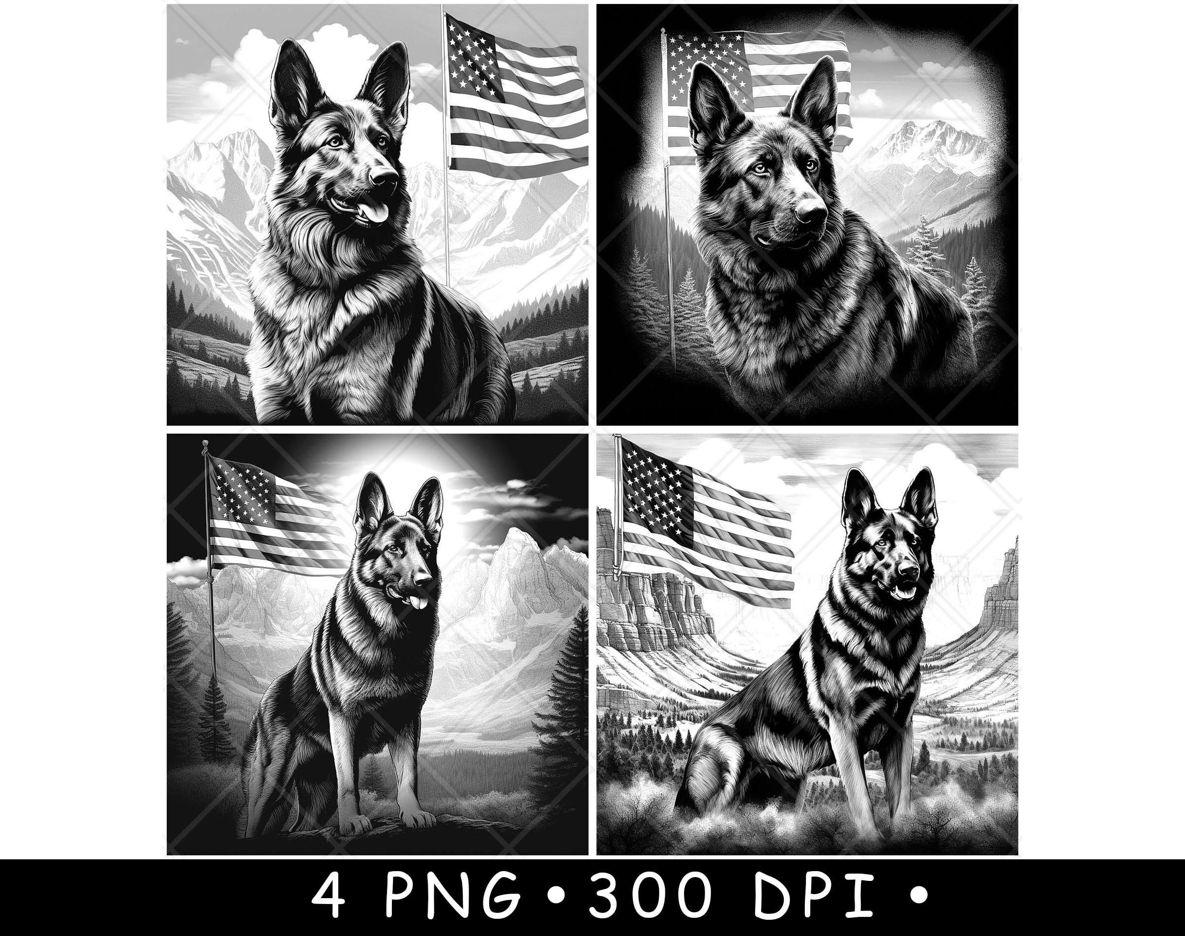 Mokarier Polizei-Hundeflagge – Deutscher Schäferhund K9 Design, 90 X 152 Cm, Mit Messingösen – Für Wand, Garten & Deko