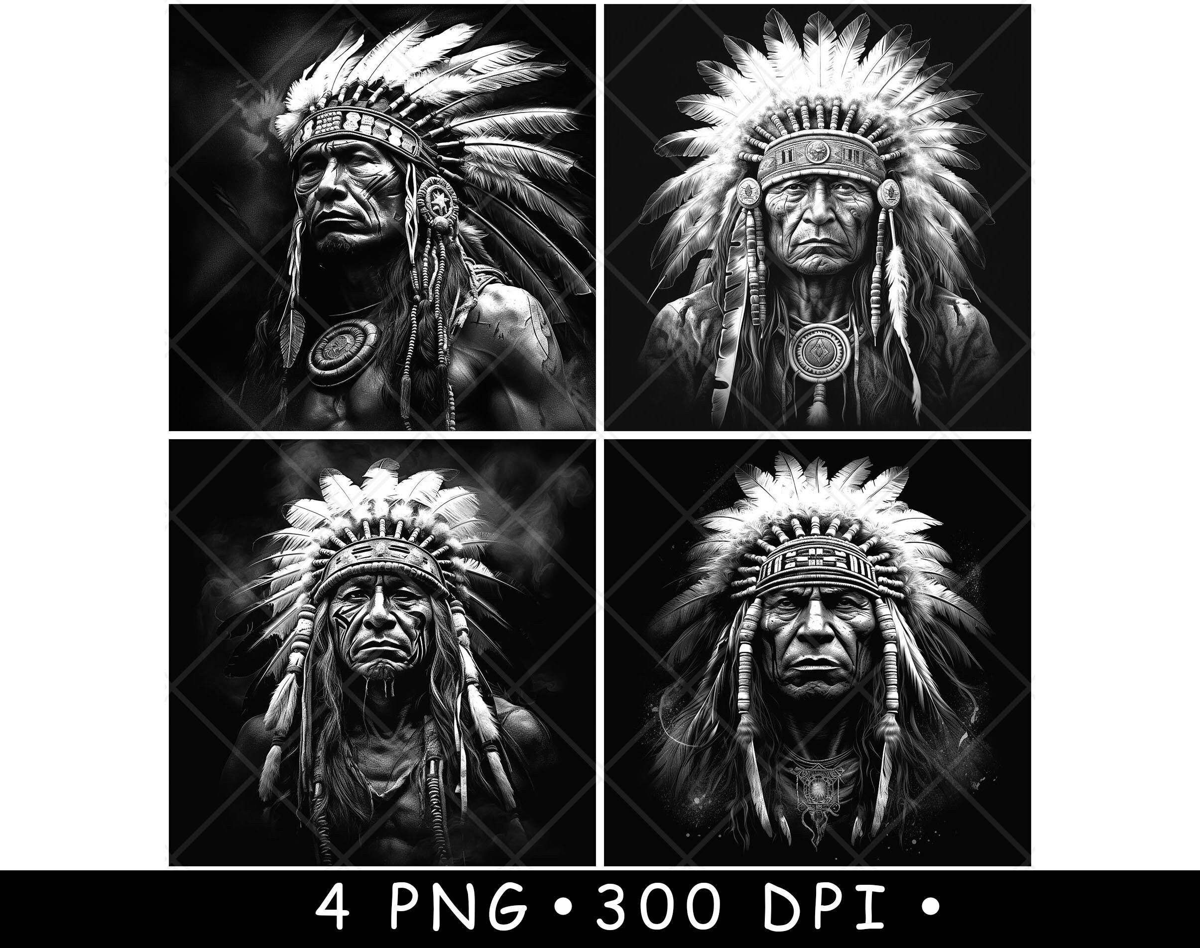 Native American Warrior Indian Chief Head Navajo Man Coaster