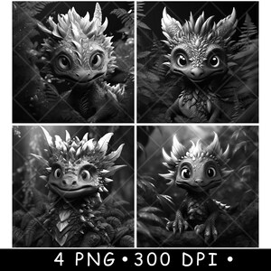 Lindo bebé dragón bosque mazmorra Draco puntiagudo fuego-dracos archivo láser posavasos quemar escala de grises pizarra imagen PNG grabar negro blanco grabado CO2 CNC