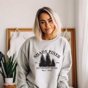 Shady Pines Sweater/Retro Sweater/Golden Girl Crewneck Sweater/1980 Sweater/Pop Culture Sweater