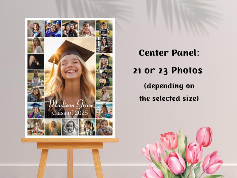 Graduation Photo Collage Template, Class of 2025 (canva Editable ...