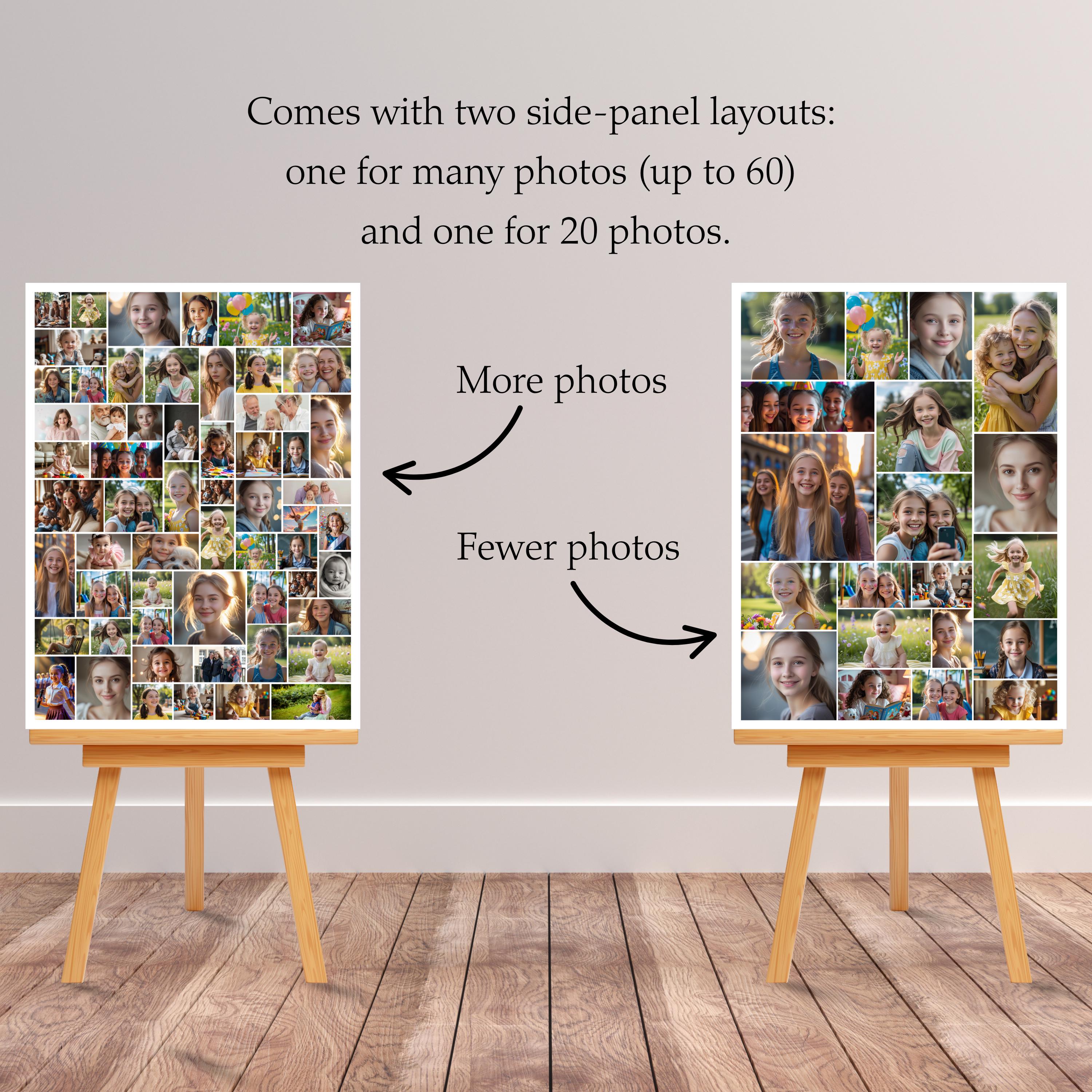 90th Birthday Welcome Sign: Editable Number Photo Collage (birthday ...