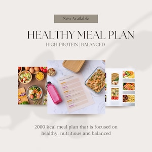 High-protein, low fat 2000kcal meal plan - balanced and nutritious