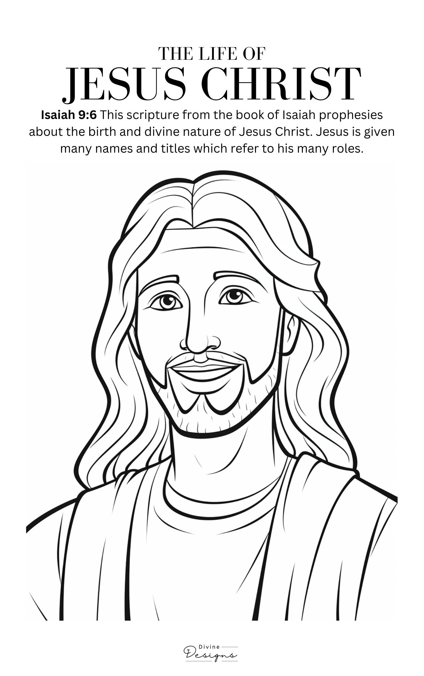 The Life of Jesus Christ Colouring Book (29 Images) - Digital Download ...