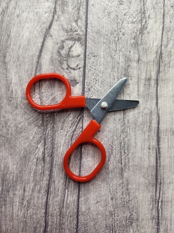 2 Pack Small Sewing Scissors - Stainless Steel Craft Scissors With Safety Caps For Embroidery & Paper