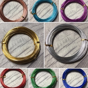 Aluminium Craft Wire, for Beading, Jewellery and Craft Making