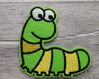 Cartoon Caterpillar Iron On Embroidery Patch