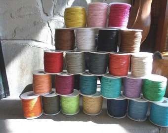 1mm Waxed Cotton Cord | Jewelry Making, Macrame (10 Metres)