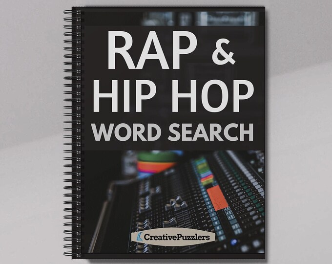 Recherche de mots rap et hip hop : livre cadeau rap pour les fans de rap