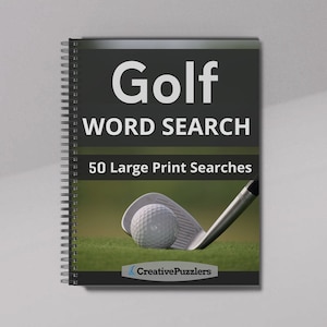 Sopa de letras de golf: libro de acertijos de golf para regalar a golfistas