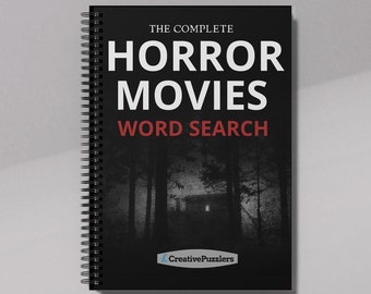 Horror Movies Word Search: 100 Horror Themed Puzzles, Horror Movie Lover Gifts